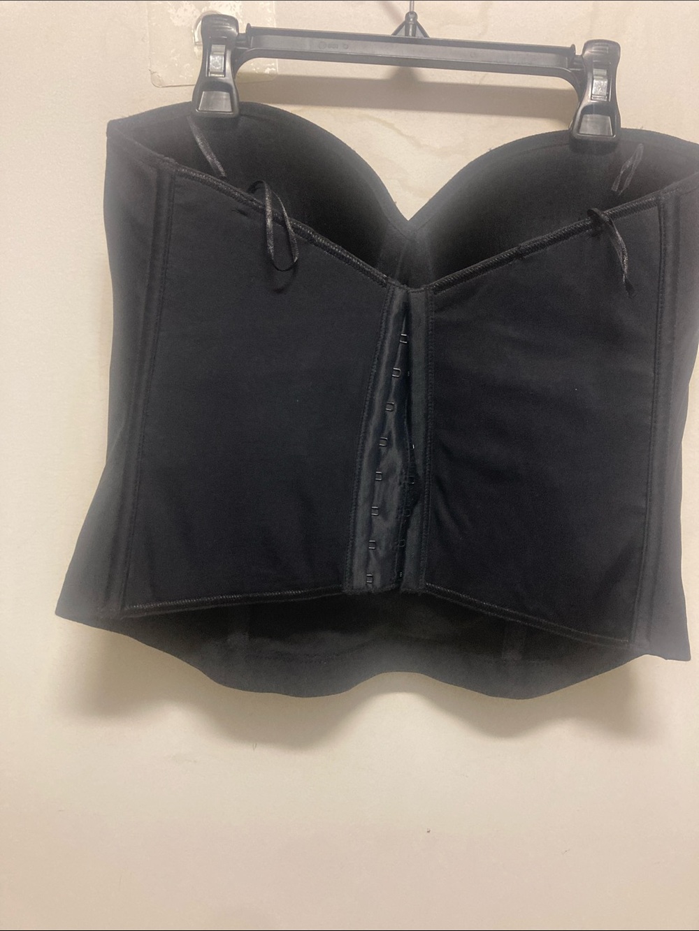 LILYETTE/Black Strapless Bustier Bandeau - Picture 2 of 2